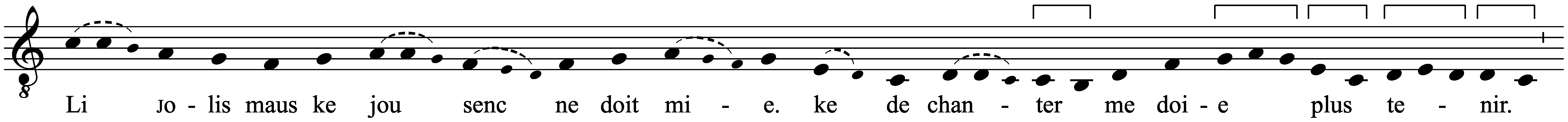 Work musical notation